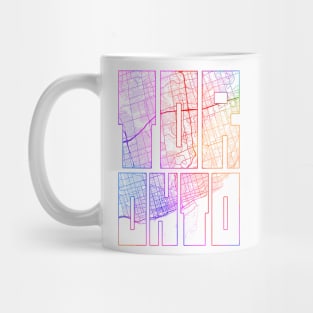 Toronto, Canada City Map Typography - Colorful Mug